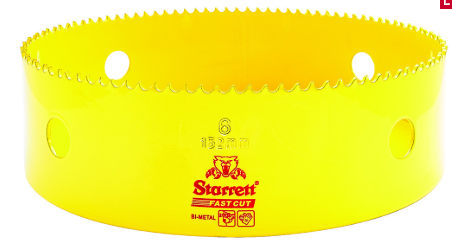 Fast Cut Holesaw Cutter 152mm – Bi-Metal Fast Cut Hole Saw for Very Large Duct & Vent Holes